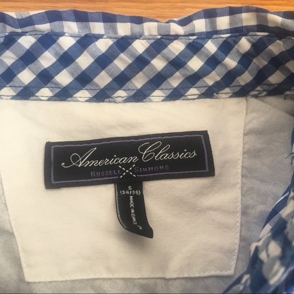 Russell Simmons American Classics Men’s Button Down Sz S - Picture 3 of 5